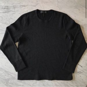 Rag & Bone Thermal Two-Tone Crew Sweater